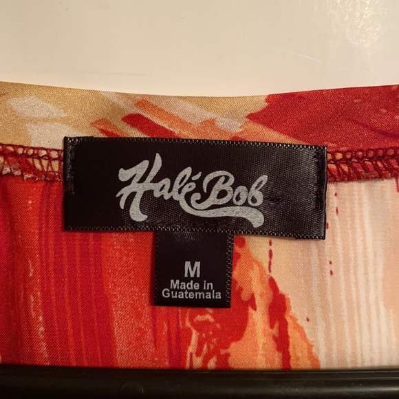Hale Bob Printed Side Tie Top Sz M - Picture 3 of 5
